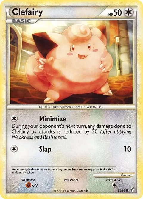 Clefairy #54/95 Pokémon card from Call of Legends