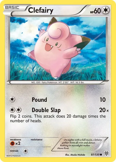 Clefairy #97/135 Pokémon card from Plasma Storm