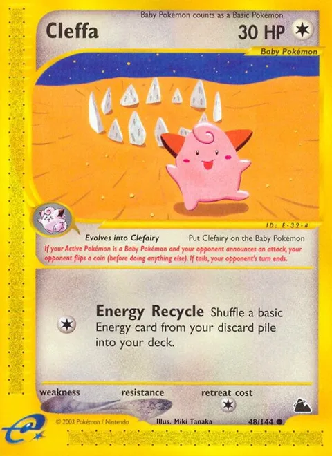 Cleffa #048/144 Pokémon card from Skyridge
