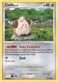 Cleffa #78/130 Pokémon card from Diamond and Pearl