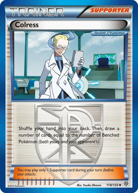 Colress Team Plasma #118/135 Reverse Holofoil Pokémon card from Plasma Storm