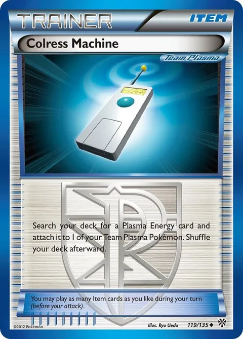 Colress Machine Team Plasma #119/135 Reverse Holofoil Pokémon card from Plasma Storm