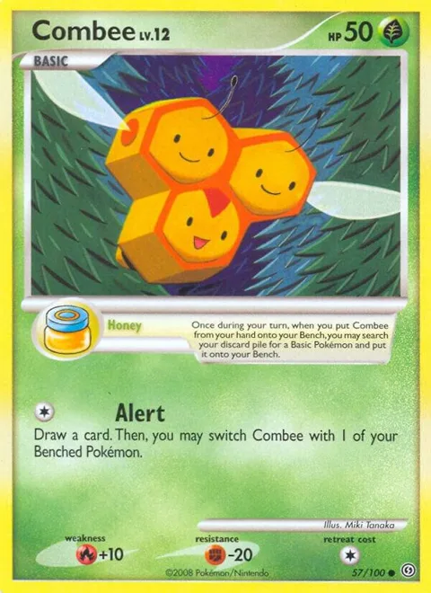 Combee #57/100 Pokémon card from Stormfront
