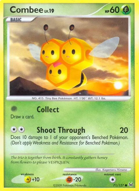 Combee #71/127 Pokémon card from Platinum