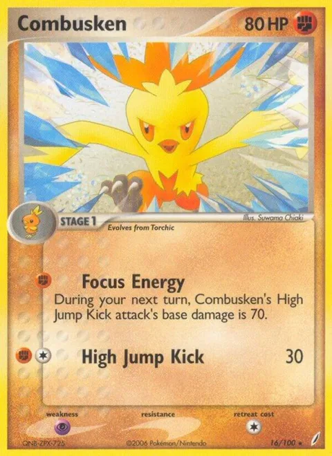 Combusken - 016/100 #16/100 Reverse Holofoil Pokémon card from EX Crystal Guardians