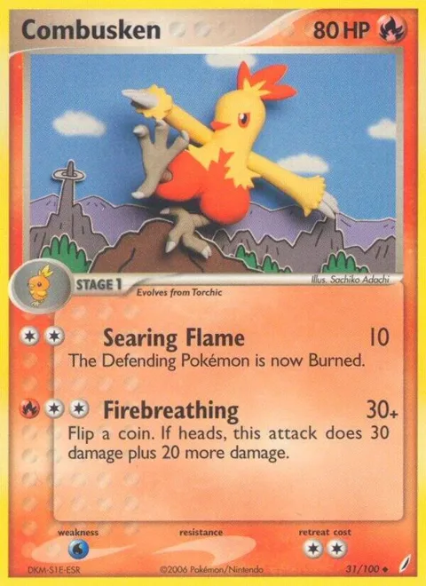 Combusken - 031/100 #31/100 Reverse Holofoil Pokémon card from EX Crystal Guardians