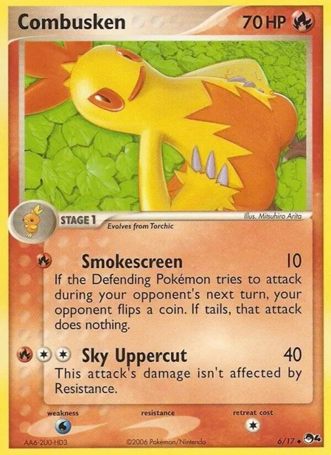 Combusken #006/017 Pokémon card from POP Series 4