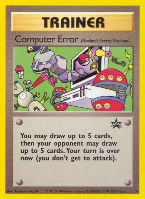 Computer Error Rocket's Secret Machine #16/53 Pokémon card from WoTC Promo
