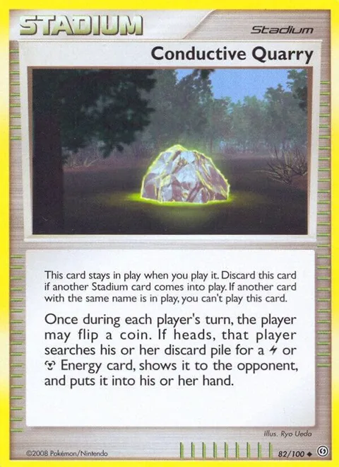 Conductive Quarry #82/100 Pokémon card from Stormfront