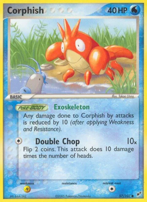 Corphish #57/107 Pokémon card from EX Deoxys