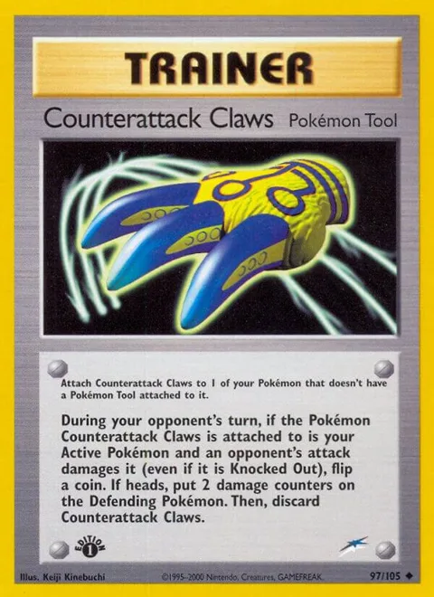 Counterattack Claws #097/105 Unlimited Pokémon card from Neo Destiny