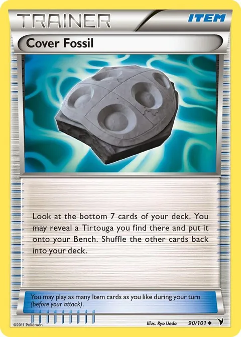 Cover Fossil #90/101 Pokémon card from Noble Victories