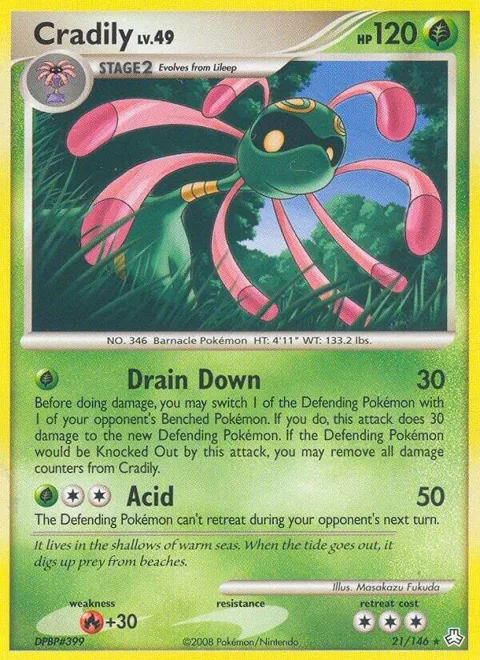 Cradily #21/146 Pokémon card from Legends Awakened