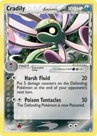 Cradily Delta Species #2/110 Reverse Holofoil Pokémon card from EX Holon Phantoms