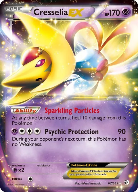 Cresselia EX #67/149 Holofoil Pokémon card from Boundaries Crossed