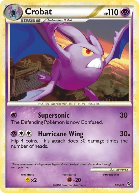 Crobat #14/95 Pokémon card from Unleashed