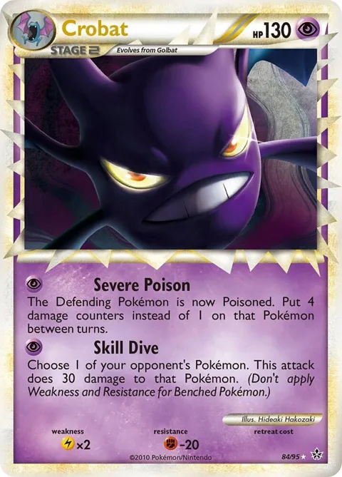 Crobat Prime #84/95 Holofoil Pokémon card from Unleashed