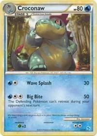 Croconaw #13 #13/30 Pokémon card from HGSS Trainer Kit: Gyarados & Raichu