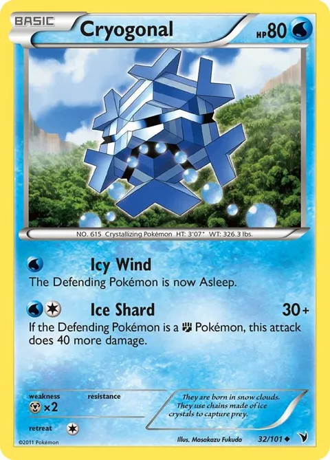 Cryogonal 32 #32/101 Pokémon card from Noble Victories