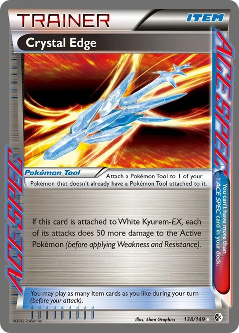 Crystal Edge #138/149 Holofoil Pokémon card from Boundaries Crossed