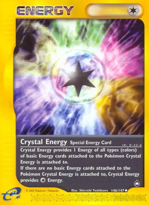 Crystal Energy #146/147 Pokémon card from Aquapolis