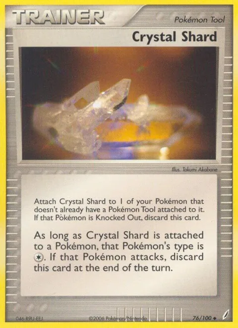 Crystal Shard #76/100 Pokémon card from EX Crystal Guardians