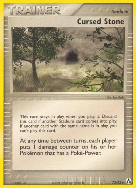 Cursed Stone #72/92 Pokémon card from EX Legend Maker