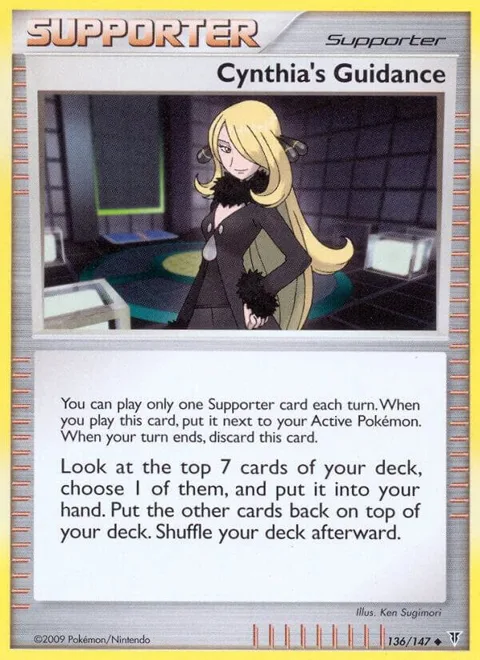 Cynthia's Guidance #136 Reverse Holofoil Pokémon card from Supreme Victors