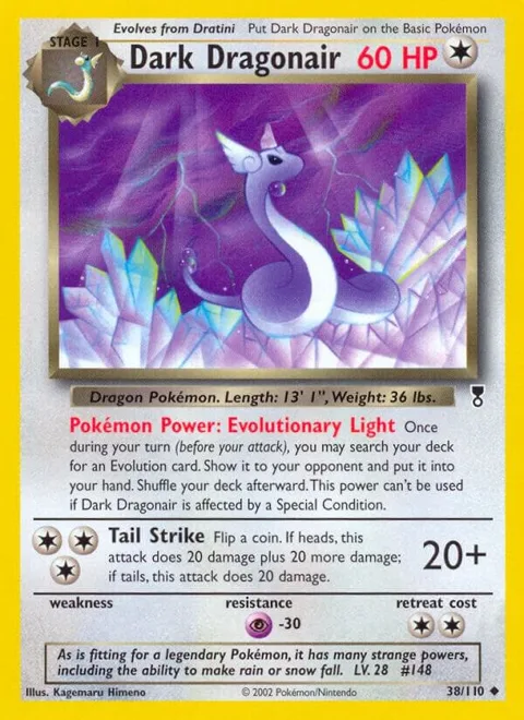 Dark Dragonair #038/110 Pokémon card from Legendary Collection