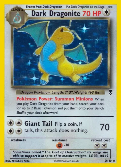 Dark Dragonite #005/110 Reverse Holofoil Pokémon card from Legendary Collection