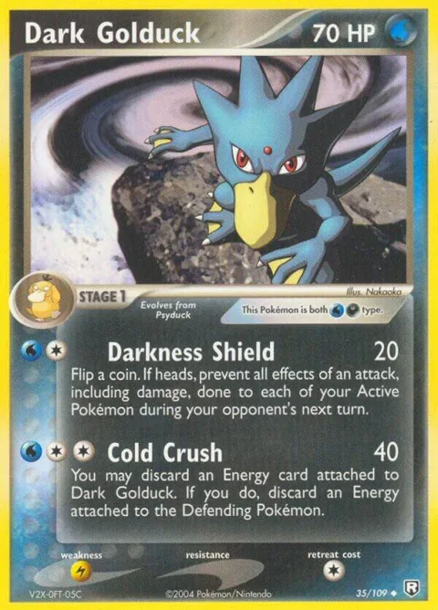 Dark Golduck #35/109 Reverse Holofoil Pokémon card from EX Team Rocket Returns