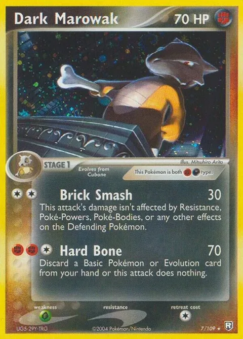 Dark Marowak #7/109 Holofoil Pokémon card from EX Team Rocket Returns