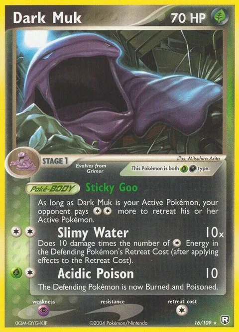 Dark Muk #16/109 Reverse Holofoil Pokémon card from EX Team Rocket Returns