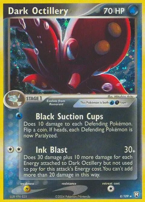 Dark Octillery #8/109 Pokémon card from EX Team Rocket Returns