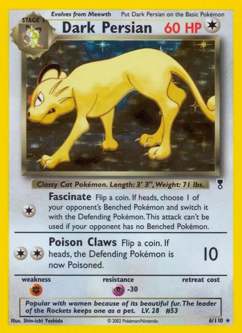 Dark Persian #006/110 Reverse Holofoil Pokémon card from Legendary Collection