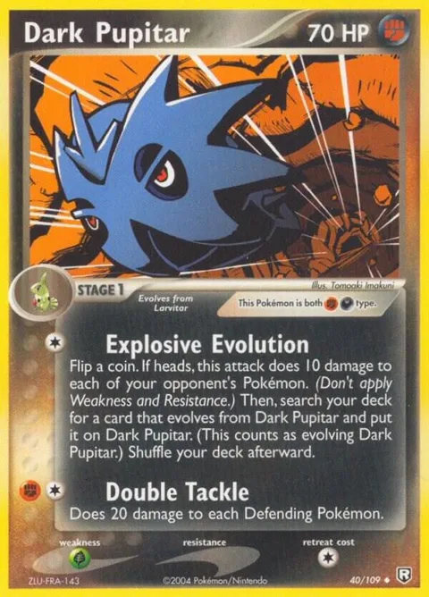 Dark Pupitar - 040/109 #40/109 Pokémon card from EX Team Rocket Returns