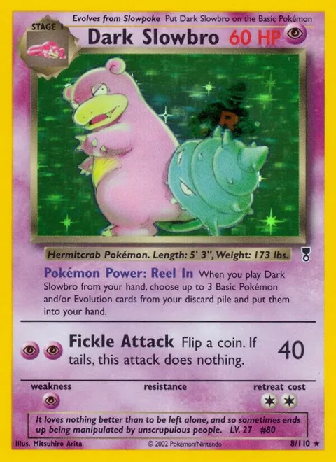 Dark Slowbro #008/110 Reverse Holofoil Pokémon card from Legendary Collection