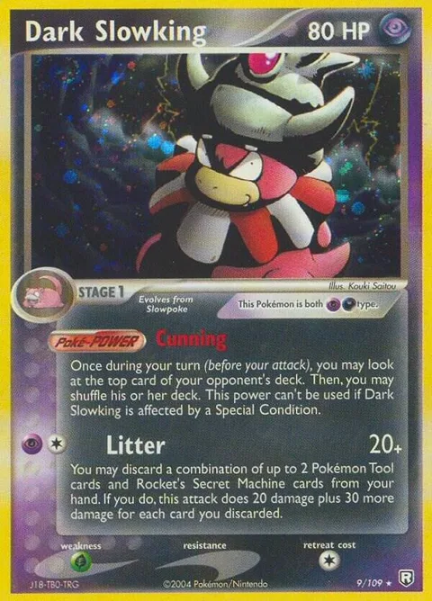 Dark Slowking #9/109 Pokémon card from EX Team Rocket Returns