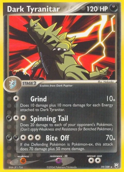 Dark Tyranitar - 019/109 #19/109 Pokémon card from EX Team Rocket Returns