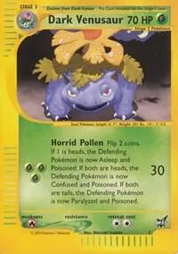 Dark Venusaur - 7 #007/009 Pokémon card from Best of Promos
