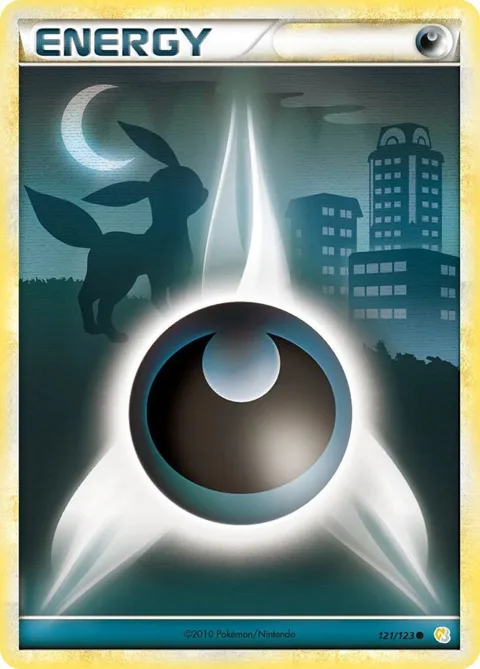 Darkness Energy Basic #121/123 Pokémon card from HeartGold SoulSilver