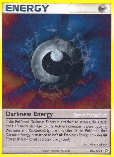 Darkness Energy #129/132 Reverse Holofoil Pokémon card from Secret Wonders