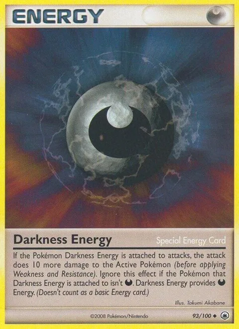 Darkness Energy #93/100 Pokémon card from Majestic Dawn