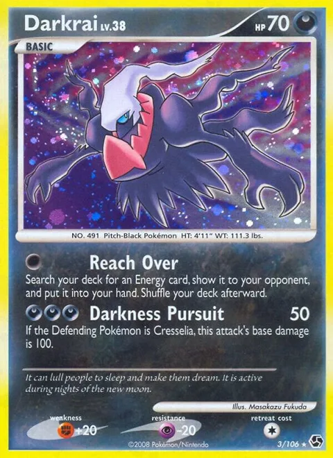 Darkrai 3 #3/106 Reverse Holofoil Pokémon card from Great Encounters