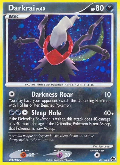 Darkrai 4 #4/106 Reverse Holofoil Pokémon card from Great Encounters