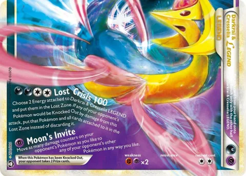 Darkrai & Cresselia Legend Bottom #100/102 Holofoil Pokémon card from Triumphant