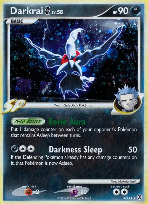 Darkrai G #3/111 Reverse Holofoil Pokémon card from Rising Rivals