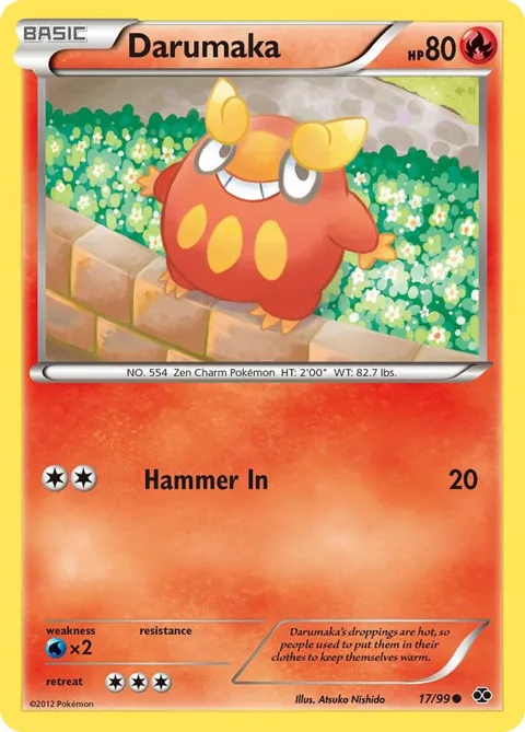 Darumaka #17/99 Pokémon card from Next Destinies