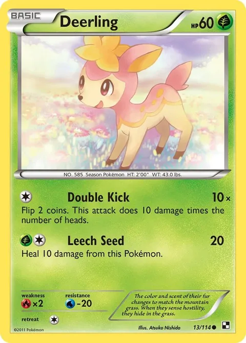 Deerling #13/114 Pokémon card from Black and White