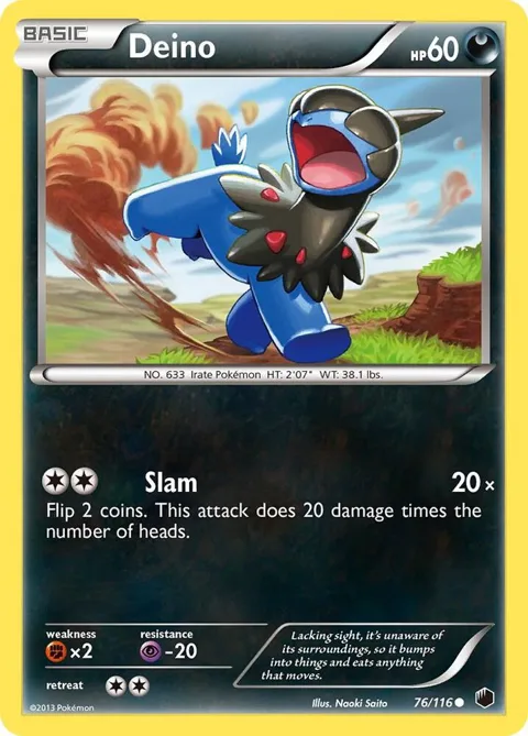 Deino 76 #76/116 Pokémon card from Plasma Freeze